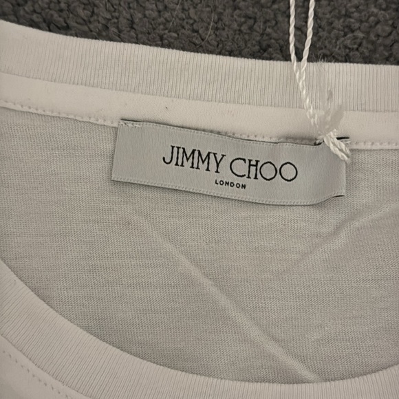 NWT Jimmy Choo Classic White Tee - Picture 3 of 4